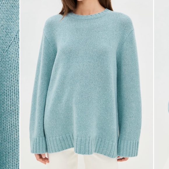 ISO Jenni Kayne cashmere Amelia crewneck seashore🩵